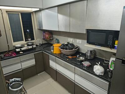 Kitchen Image of 500 Sq.ft 1 BHK Apartment / Flat for rent in Thane West Thane for Rs. 30000
