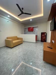 Living Room Image of 750 Sq.ft 1 BHK Apartment / Flat for rent in BTM Layout Bengaluru for Rs. 28989