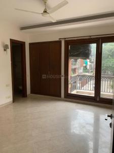 Bedroom Image of 4500 Sq.ft 3 BHK Builder Floor for rent in Garhi New Delhi for Rs. 175000