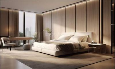 Bedroom Image of 640 Sq.ft 1 BHK Apartment / Flat for sale in Adityaraj Tapovan, Vikhroli East Mumbai for Rs. 9000000