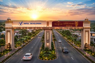 V Infra Indraprastha Phase II Plot View 2