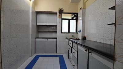 Kitchen Image of 650 Sq.ft 1 BHK Apartment / Flat for rent in Kalwa Thane for Rs. 21000