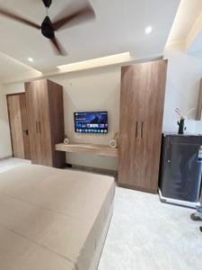 Bedroom Image of 500 Sq.ft 1 RK Builder Floor for rent in Sector 30 Gurgaon for Rs. 25000