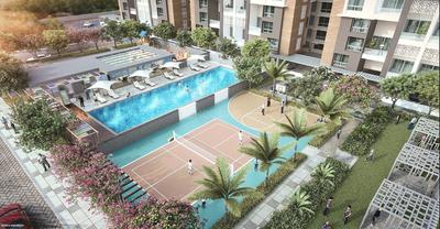 Image of 1089 Sq.ft 2 BHK Apartment / Flat for sale in Nyati Esteban, Mohammed Wadi, Pune for Rs. 8100000