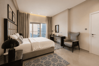 Bedroom Image of 850 Sq.ft 1 BHK Apartment / Flat for sale in Damac Majestine, Business Bay Dubai for Rs. 37796512
