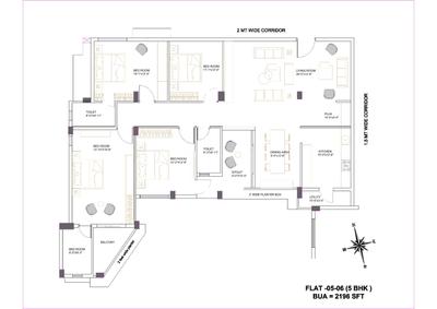 Image of 3100 Sq.ft 4 BHK Apartment / Flat for sale in Stalwart Shree, Chandrasekharpur, Bhubaneswar for Rs. 30000000