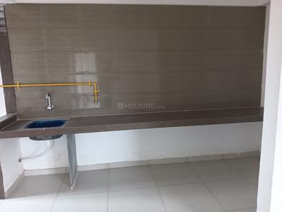 Kitchen Image of 646 Sq.ft 3 BHK Apartment / Flat for rent in Saanvi Aarambh Vistara, Chandlodia Ahmedabad for Rs. 23000