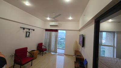 Living Room Image of 639 Sq.ft 1 BHK Studio for rent in Lodha Belmondo, Gahunje Pune for Rs. 40000