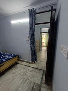 Bedroom Image of 680 Sq.ft 1.5 BHK Builder Floor for rent in Sarvdharm RWA, Mukherjee Nagar New Delhi for Rs. 18000