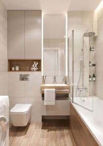 Bathroom Image of 1600 Sq.ft 3 BHK Duplex for sale in Wallfort Parkview, Datrenga Raipur for Rs. 4200000