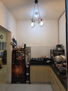 Kitchen Image of 550 Sq.ft 1 BHK Apartment / Flat for rent in Godrej Infinity, Mundhwa Pune for Rs. 29000