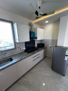 Kitchen Image of 600 Sq.ft 1 BHK Builder Floor for rent in Unitech Vista Villas, Sector 46 Gurgaon for Rs. 36000
