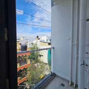 Balcony Image of 550 Sq.ft 1 BHK Builder Floor for rent in HSR Layout Bengaluru for Rs. 27000