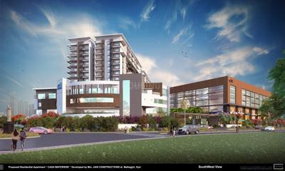 Image of 1330 Sq.ft 2 BHK Apartment / Flat for sale in Jains Balaji Nilayam Casa Waterside, Malkajgiri, Secunderabad for Rs. 12500000