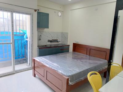 Bedroom Image of 350 Sq.ft 1 RK Apartment / Flat for rent in Whitefield Bengaluru for Rs. 17000