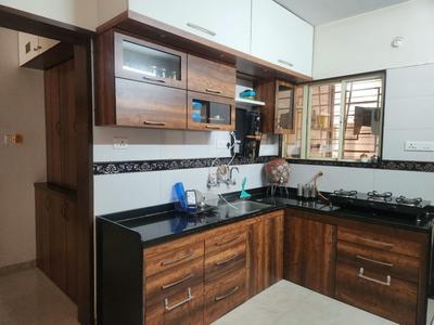 Kitchen Image of 1500 Sq.ft 3 BHK Apartment / Flat for rent in SSD Sai Pearl, Pimple Saudagar Pune for Rs. 45000