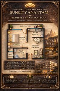 Image of 650 Sq.ft 1 BHK Builder Floor for sale in Suncity Anantam Vrindavan, Jait, Vrindavan for Rs. 5200000