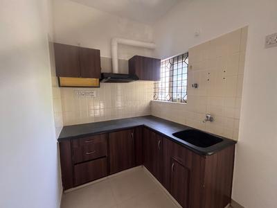 Kitchen Image of 548 Sq.ft 1 BHK Builder Floor for rent in Murugeshpalya Bengaluru for Rs. 25000