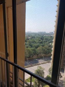Balcony Image of 1100 Sq.ft 3 BHK Apartment / Flat for rent in Adani The Meadows, Shantigram Ahmedabad for Rs. 45000