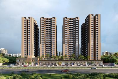 Image of 1830 Sq.ft 3 BHK Apartment / Flat for sale in South Bopal, Ahmedabad for Rs. 8418000