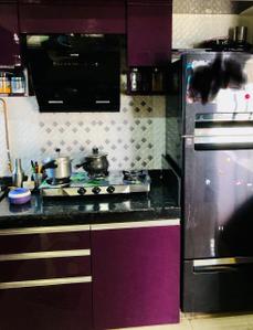 Kitchen Image of 650 Sq.ft 1 BHK Apartment / Flat for rent in Kings Heights 1, Bhandup East Mumbai for Rs. 45000
