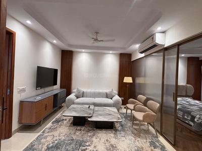 Hall Image of 750 Sq.ft 1 BHK Builder Floor for rent in Sector 26A Gurgaon for Rs. 52000