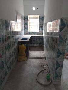 Kitchen Image of 450 Sq.ft 1 BHK Independent House for rent in Chinar Park Kolkata for Rs. 9000