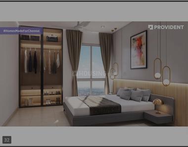 Bedroom Image of 900 Sq.ft 2 BHK Apartment / Flat for sale in Provident Bayscape, Kelambakkam Chennai for Rs. 6800000