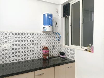 Kitchen Image of 640 Sq.ft 1 BHK Apartment / Flat for rent in Wadgaon Sheri Pune for Rs. 26000
