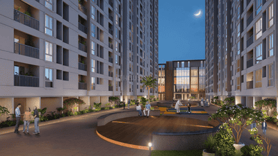 Image of 1033 Sq.ft 2.5 BHK Apartment / Flat for sale in Siruseri, Chennai for Rs. 7100000