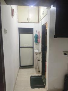 Kitchen Image of 550 Sq.ft 1 BHK Apartment / Flat for rent in Govind Dham CHS, Kalwa Thane for Rs. 19000