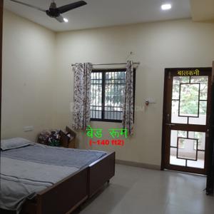 Bedroom Image of 900 Sq.ft 2 BHK Builder Floor for rent in Shankar Nagar Raipur for Rs. 18000