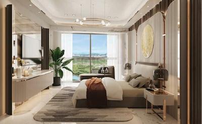 Bedroom Image of 1601 Sq.ft 3 BHK Apartment / Flat for sale in Lodha Altero, Wakad Pune for Rs. 18200000