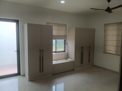 Bedroom Image of 2155 Sq.ft 3 BHK Apartment / Flat for rent in Sriram River View, Manchirevula Hyderabad for Rs. 70000