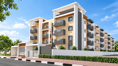 Image of 1065 Sq.ft 2 BHK Apartment / Flat for sale in SLV Gardenia, Annapurneshwari Nagar, Bengaluru for Rs. 9300000