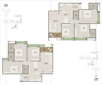 Image of 1800 Sq.ft 3 BHK Apartment / Flat for sale in Ratna Trident Experia, Vaishno Devi Circle, Ahmedabad for Rs. 7500000