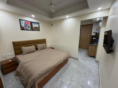 Bedroom Image of 936 Sq.ft 1 BHK Builder Floor for rent in Sector 27 Gurgaon for Rs. 30000