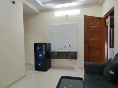 Living Room Image of 600 Sq.ft 1 BHK Apartment / Flat for rent in Kondapur Hyderabad for Rs. 27000