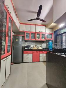 Kitchen Image of 1450 Sq.ft 3 BHK Apartment / Flat for rent in Neelsidhi Jai Balaji CHS, Nerul Navi Mumbai for Rs. 80000