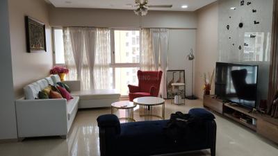 Living Room Image of 2450 Sq.ft 4 BHK Apartment / Flat for rent in Lodha Belmondo, Gahunje Pune for Rs. 110000