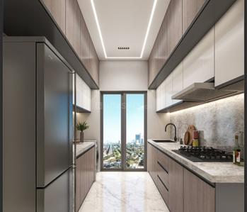 Kitchen Image of 700 Sq.ft 2 BHK Apartment / Flat for sale in Siyara Vista, Kalyan West Kalyan for Rs. 8000000