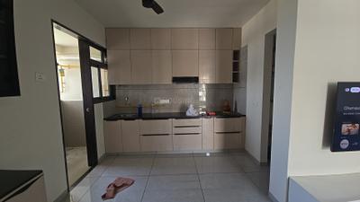 Kitchen Image of 1800 Sq.ft 3 BHK Apartment / Flat for rent in IMPERIA GRACE, Zundal Ahmedabad for Rs. 38000
