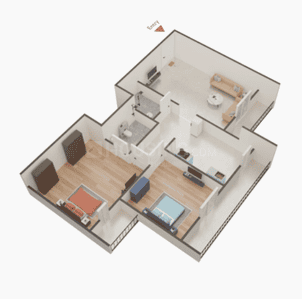 Image of 1050 Sq.ft 2 BHK Apartment / Flat for sale in Panvel, Navi Mumbai for Rs. 11300000