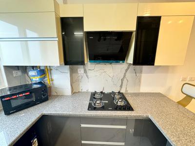 Kitchen Image of 610 Sq.ft 1 RK Apartment / Flat for rent in Purvanchal Royal City Phase 2, Chi V Greater Noida for Rs. 27000