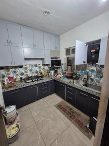 Kitchen Image of 842 Sq.ft 2 BHK Apartment / Flat for rent in Wish Uma Aangan, Hasampura Jaipur for Rs. 18000