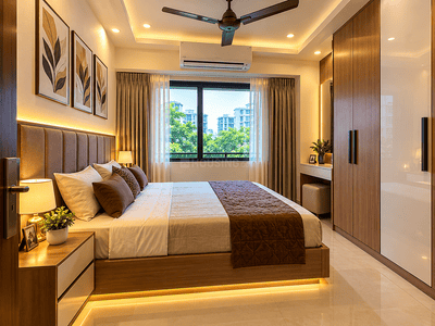 Image of 825 Sq.ft 2 BHK Apartment / Flat for sale in Sai Shrushti Shiv Sarovar Heritage, Shilphata, Thane for Rs. 6700000