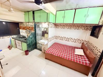 Bedroom Image of 247 Sq.ft 1 RK Apartment / Flat for rent in Sai Darshan CHS, Andheri East Mumbai for Rs. 25000