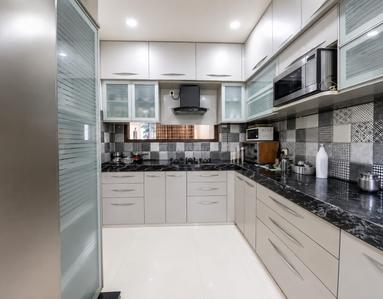Kitchen Image of 1440 Sq.ft 3 BHK Apartment / Flat for sale in Adhiraj Cypress, Kharghar Navi Mumbai for Rs. 25000000