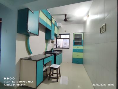 Kitchen Image of 600 Sq.ft 1 BHK Apartment / Flat for sale in Thane West Thane for Rs. 10500000