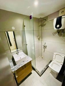 Bathroom Image of 1200 Sq.ft 1 BHK Apartment / Flat for rent in Sector 30 Gurgaon for Rs. 27000